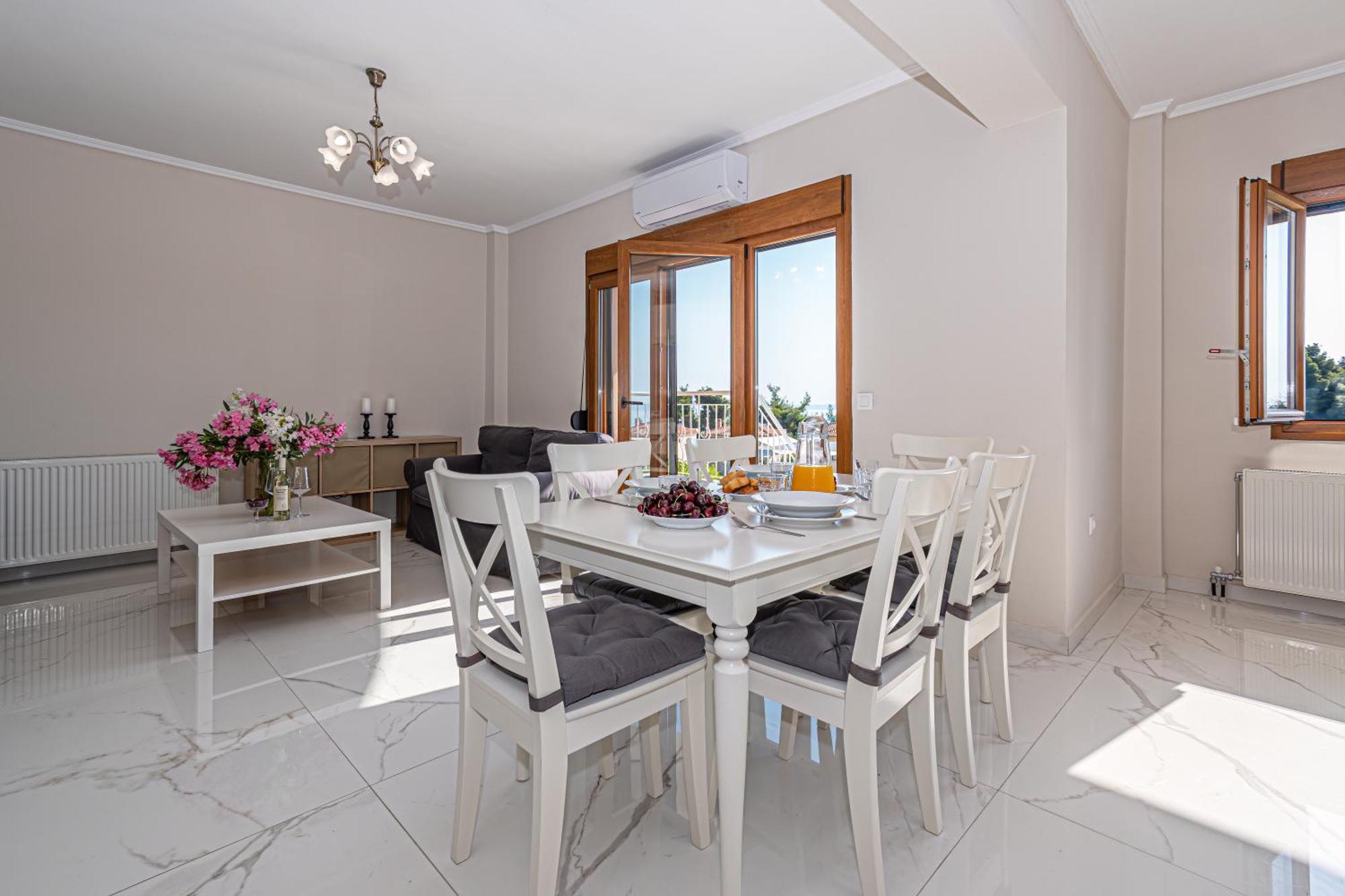 Vacation House With A Panoramic Sea View And Forest 폴리크로노 외부 사진
